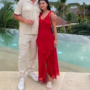 A NEW DAY Red Wedding Guest Dress